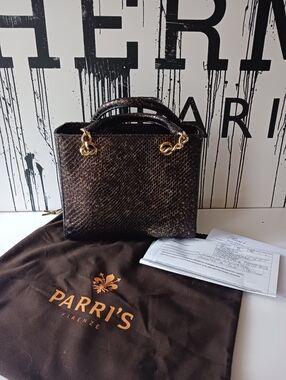 Parri's Firenze PYTHON MOLURUS BIVITTATUS satchel, Crossbody Bag